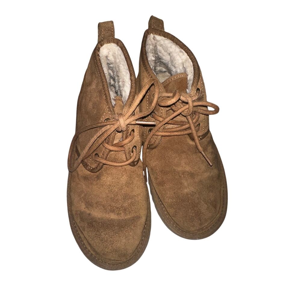 UGG Neumel Chestnut Suede Lace Up Chukka Boots Women’s Size 8
